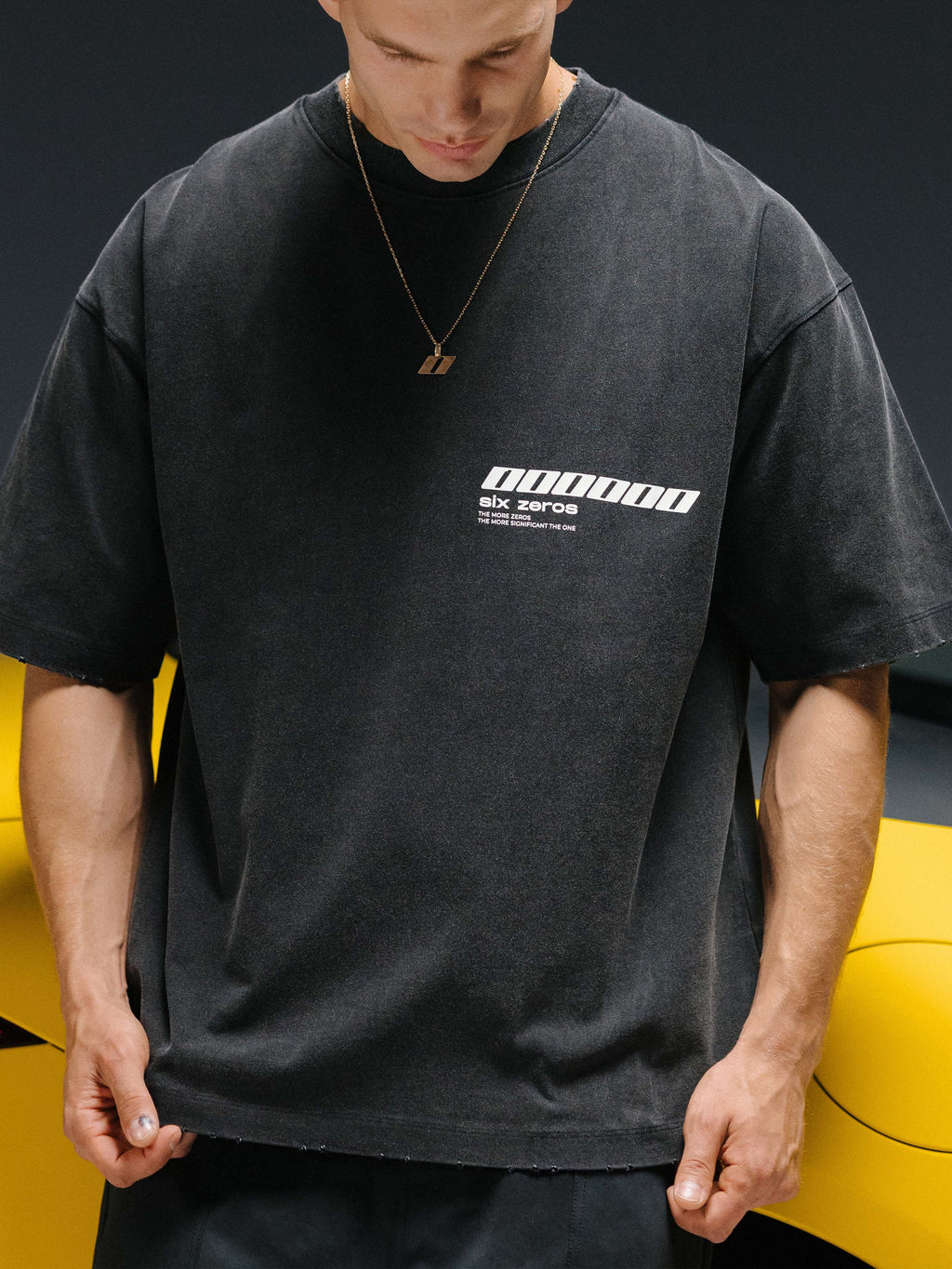 T-SHIRT MILLIONAIRE DARK GREY