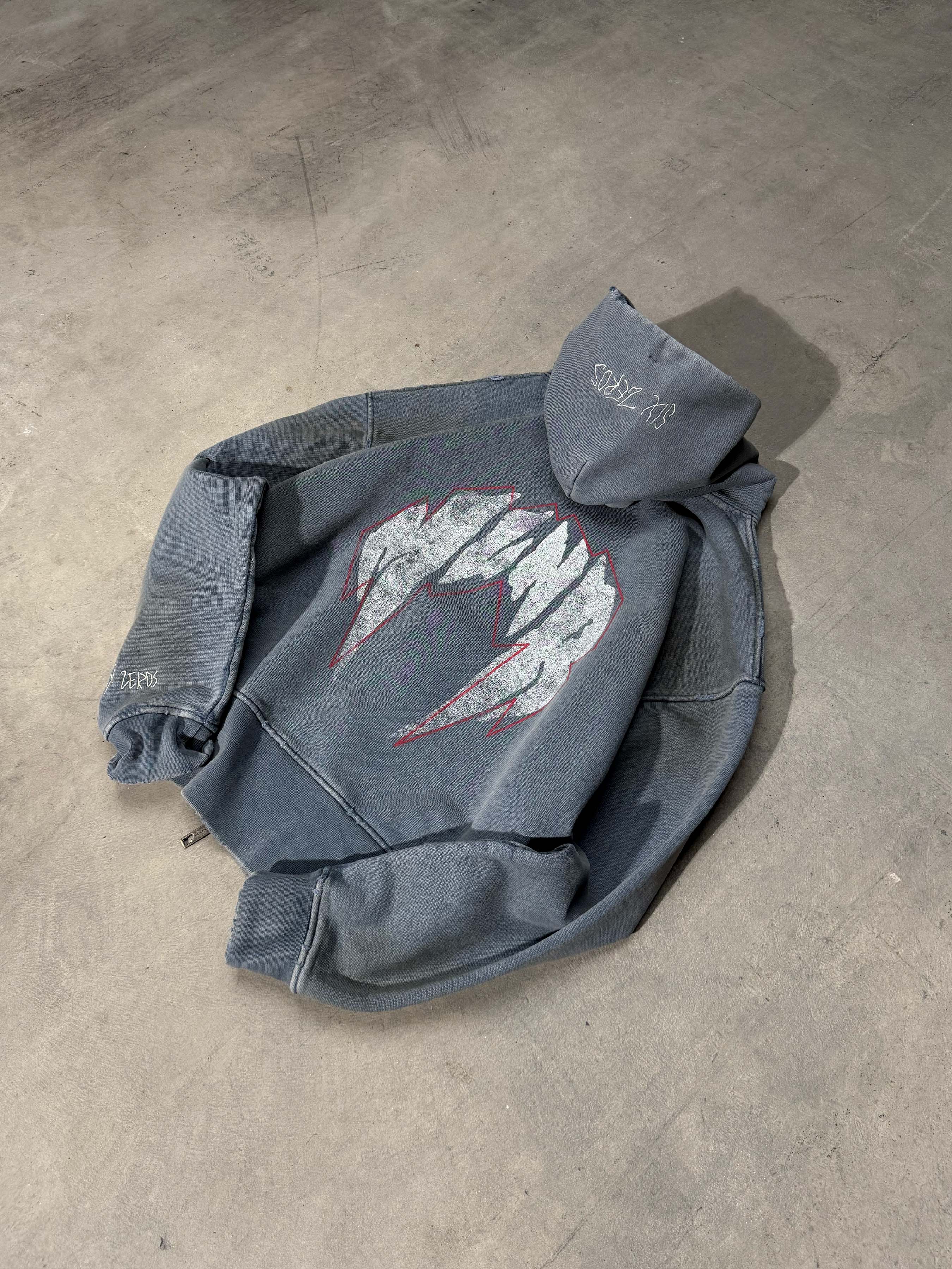 ZIP-HOODIE "MLNR SMOKY BLUE"