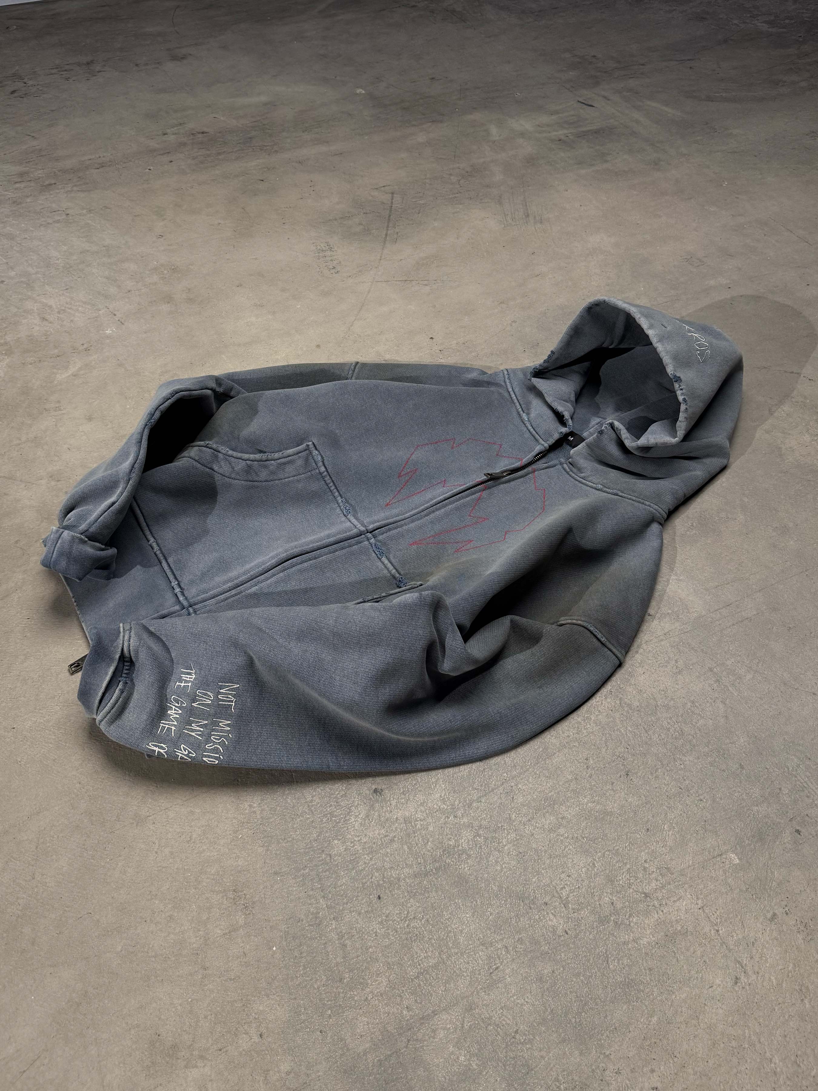 ZIP-HOODIE "MLNR SMOKY BLUE"