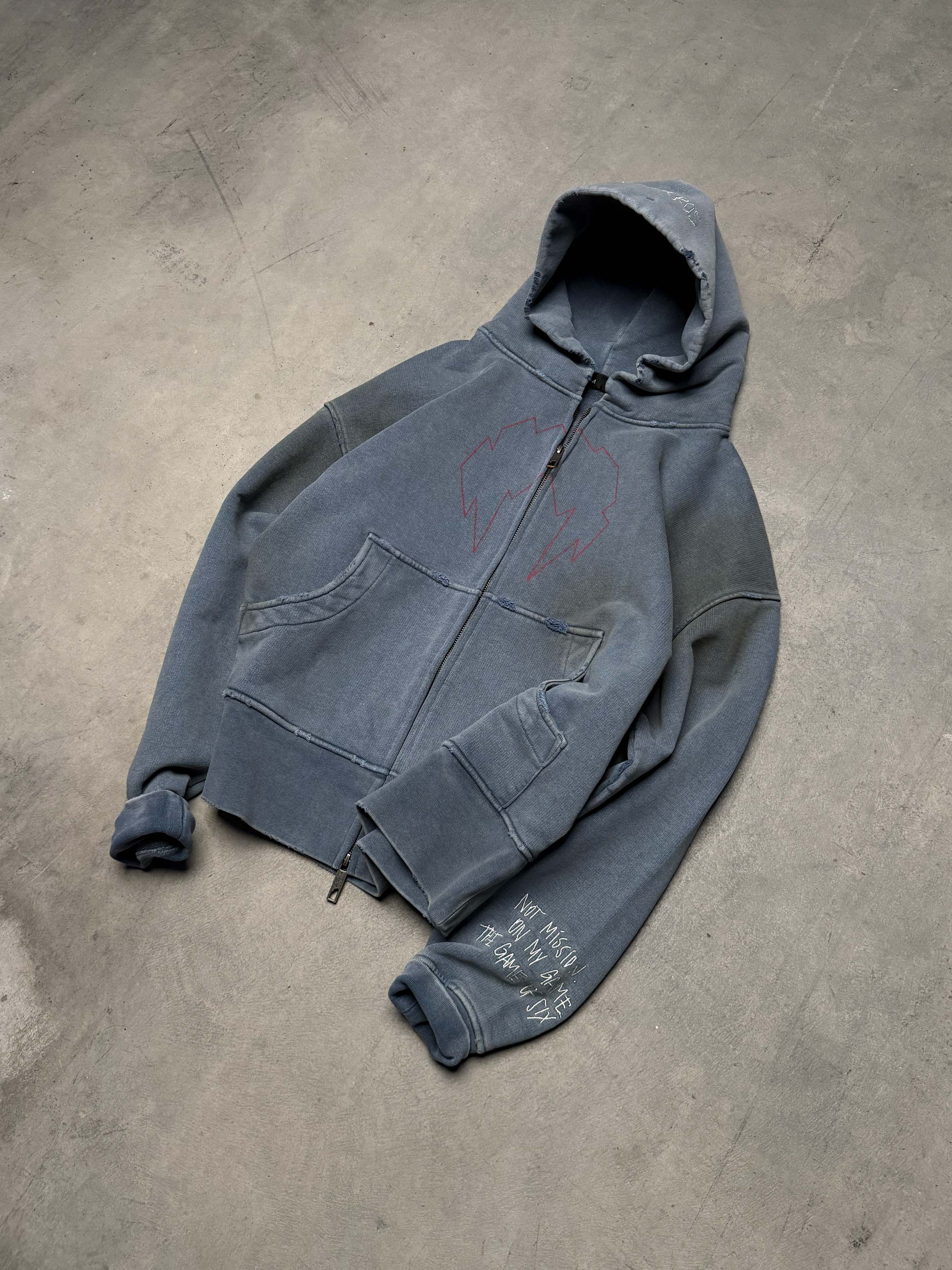 ZIP-HOODIE "MLNR SMOKY BLUE"