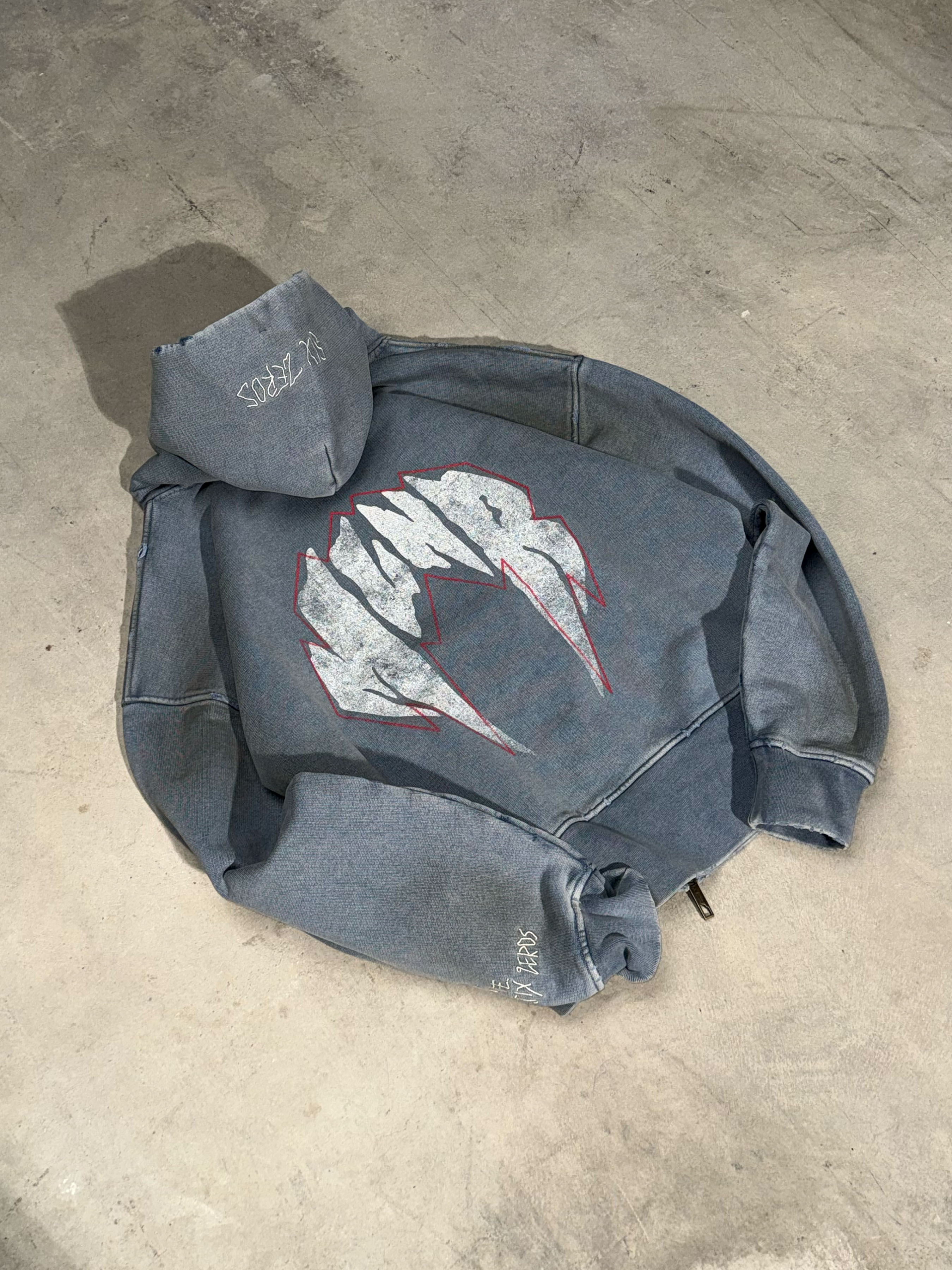 ZIP-HOODIE "MLNR SMOKY BLUE"