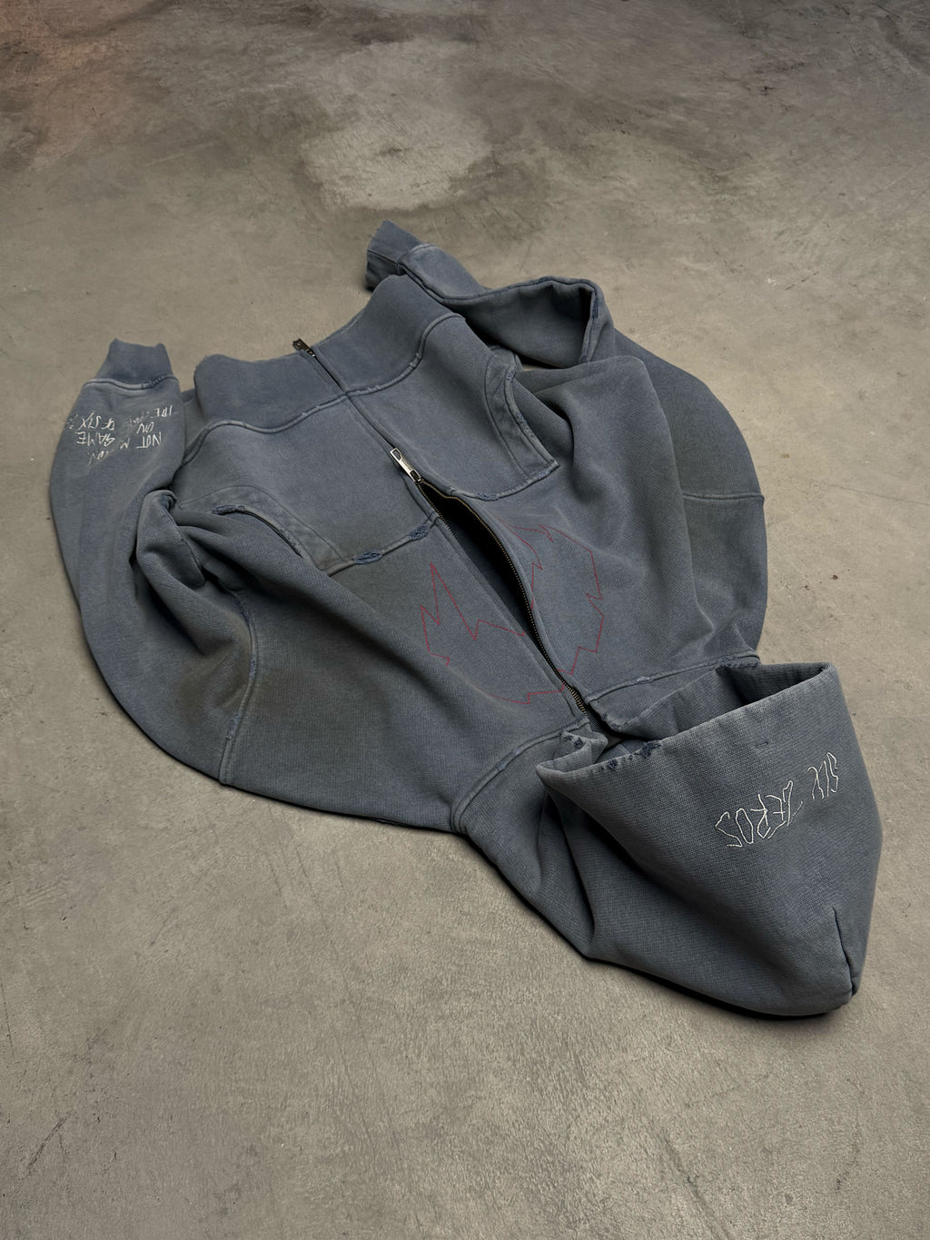 ZIP-HOODIE "MLNR SMOKY BLUE"