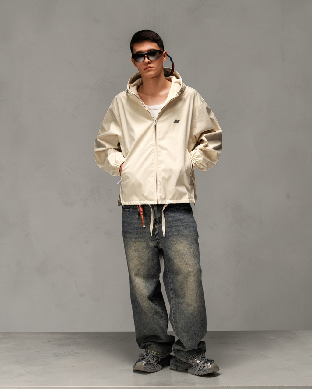 Jacket ZERO FORM monogram off-white