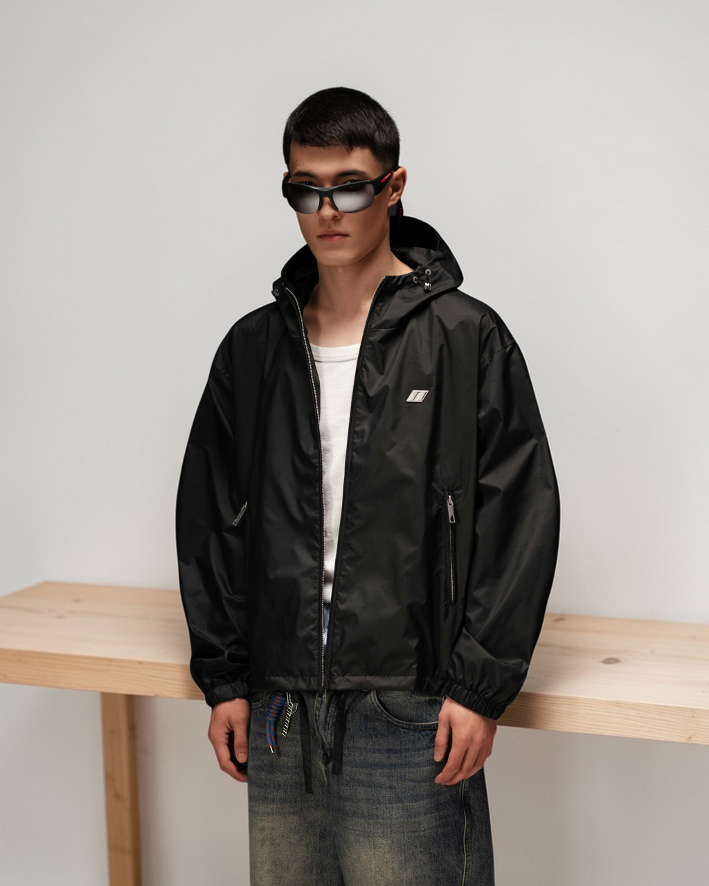 Jacket ZERO FORM monogram black