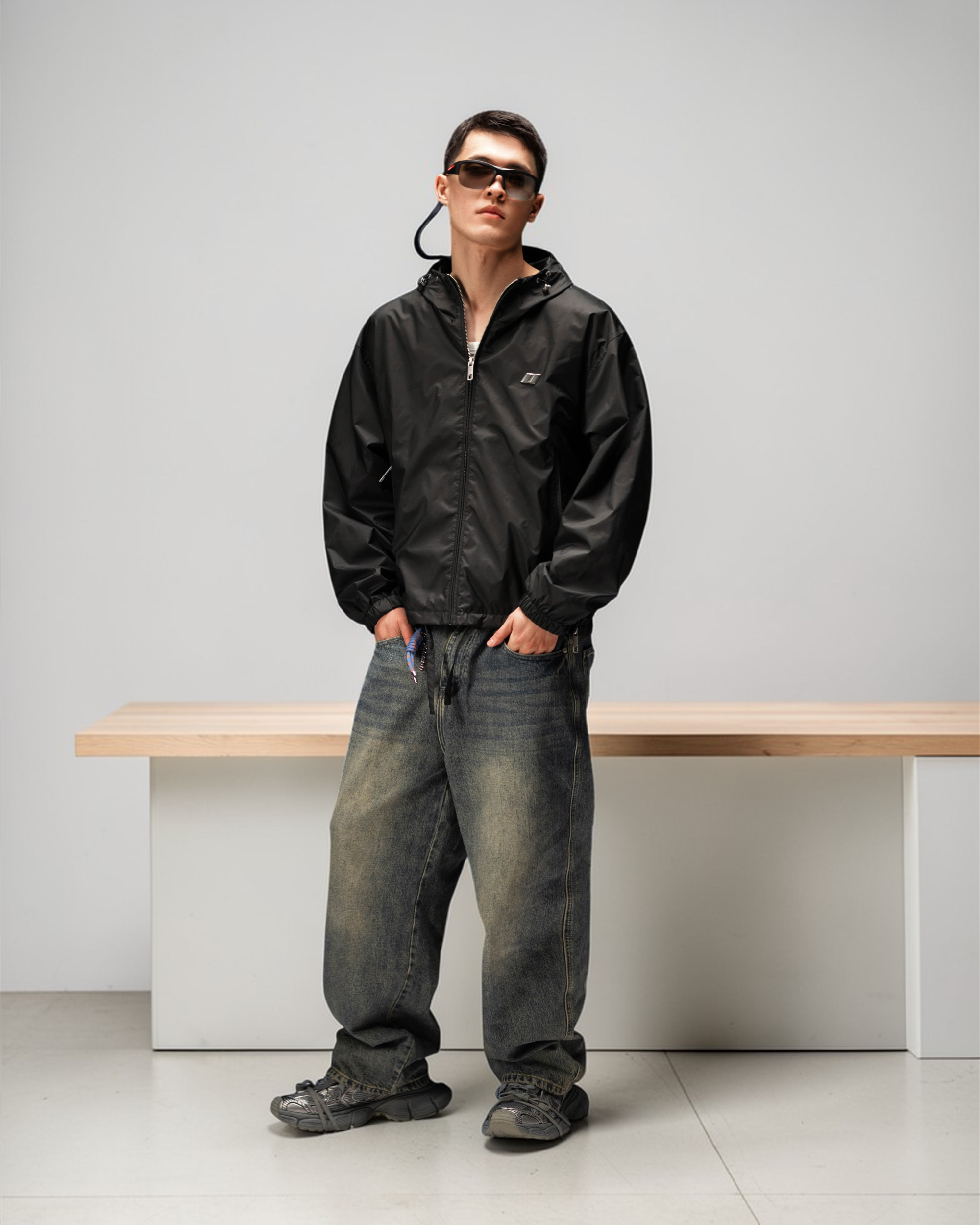 Jacket ZERO FORM monogram black