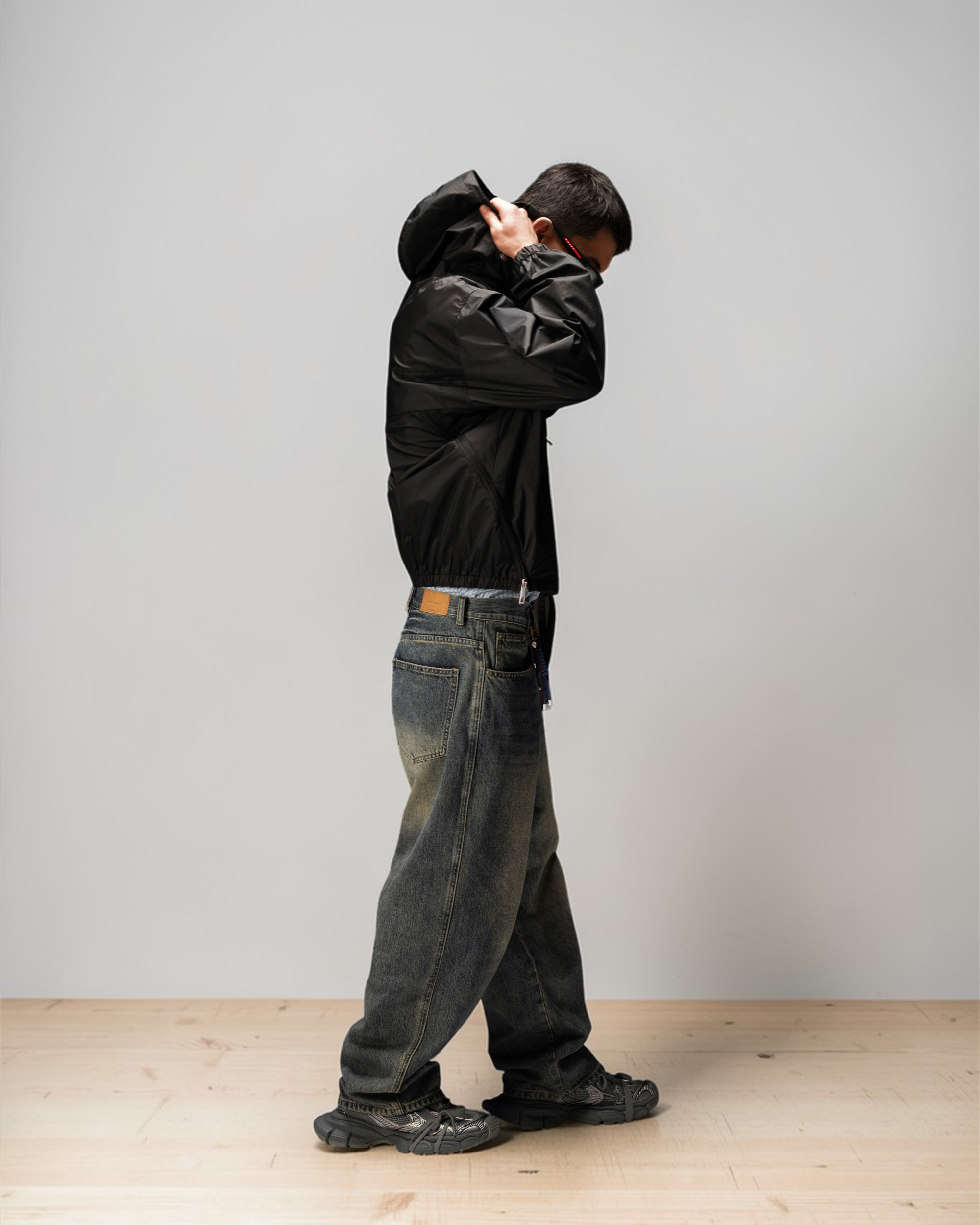 Jacket ZERO FORM monogram black